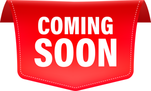 Coming soon ribbon isolated on white background. Vector illu